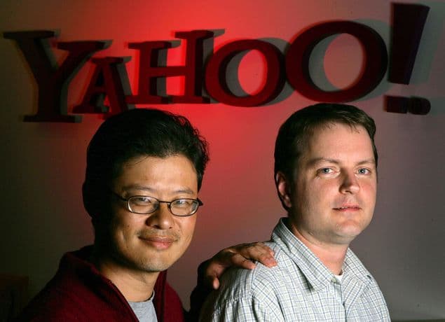 Imagem dos fundadores do Yahoo! Imagem dos fundadores do Yahoo!