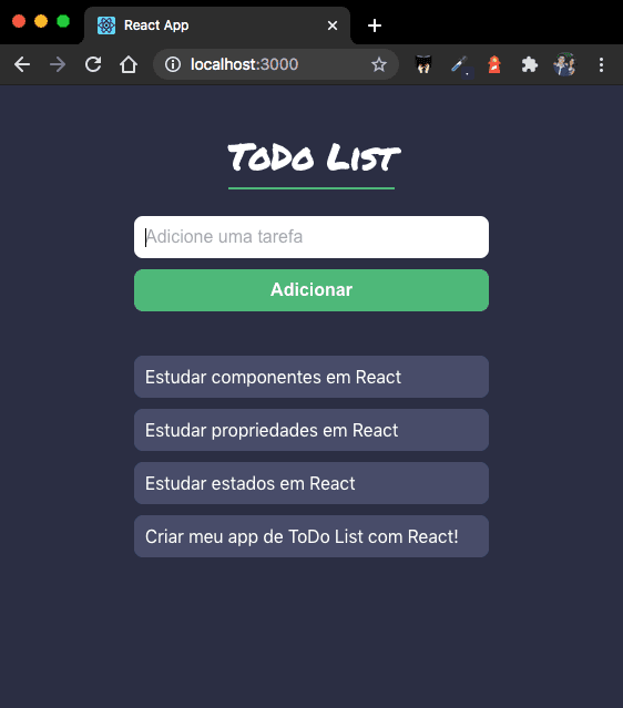 como nossa aplicacao vai ficar